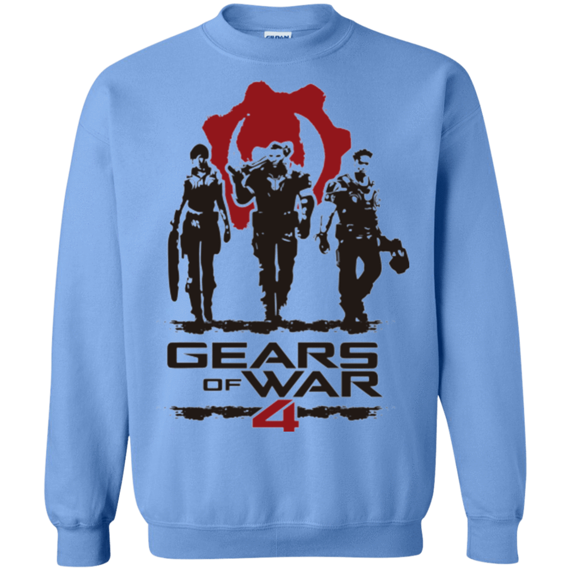 Sweatshirts Carolina Blue / Small Gears Of War 4 White Crewneck Sweatshirt