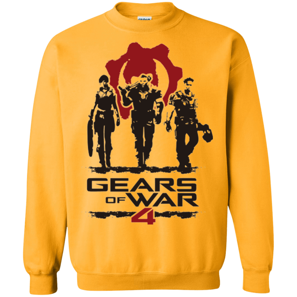 Gears Of War 4 White Crewneck Sweatshirt Pop Up Tee