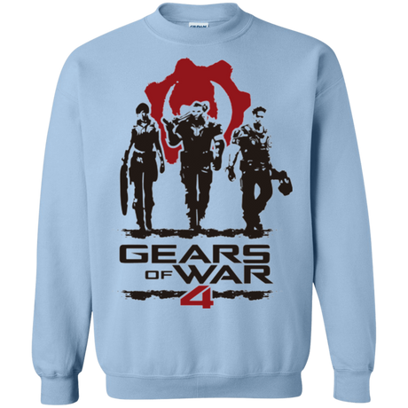 Sweatshirts Light Blue / Small Gears Of War 4 White Crewneck Sweatshirt