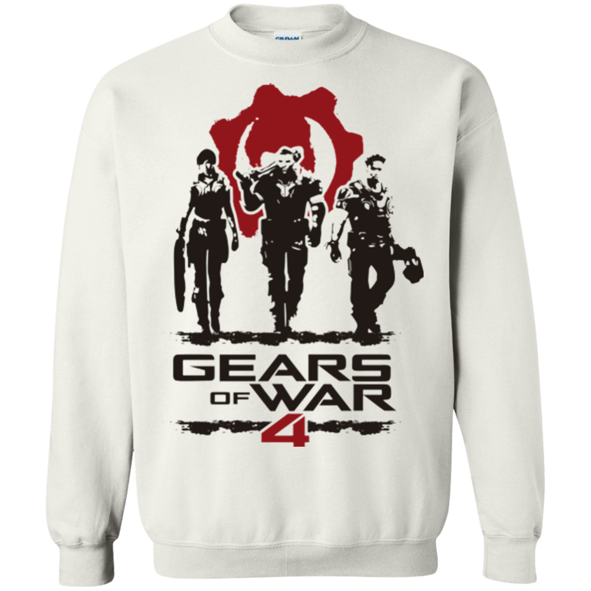 Sweatshirts White / Small Gears Of War 4 White Crewneck Sweatshirt
