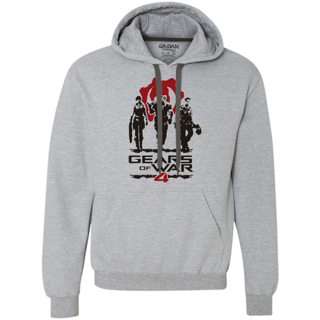 Sweatshirts Sport Grey / Small Gears Of War 4 White Premium Fleece Hoodie