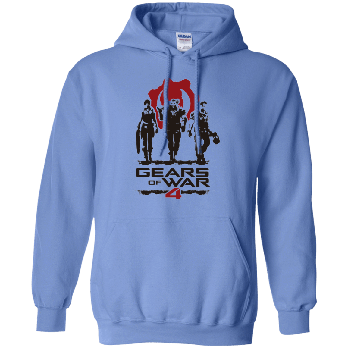 Sweatshirts Carolina Blue / Small Gears Of War 4 White Pullover Hoodie