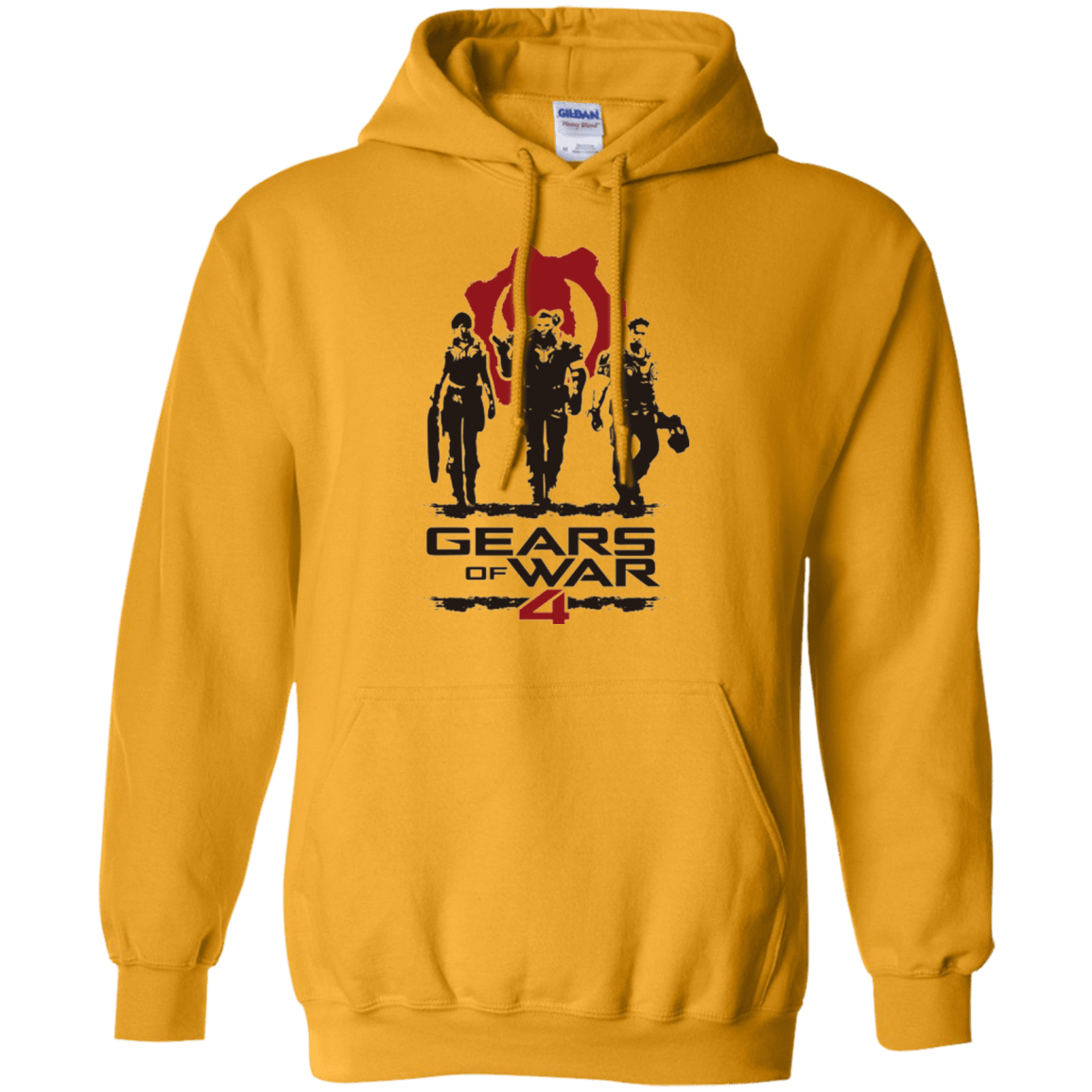 Sweatshirts Gold / Small Gears Of War 4 White Pullover Hoodie