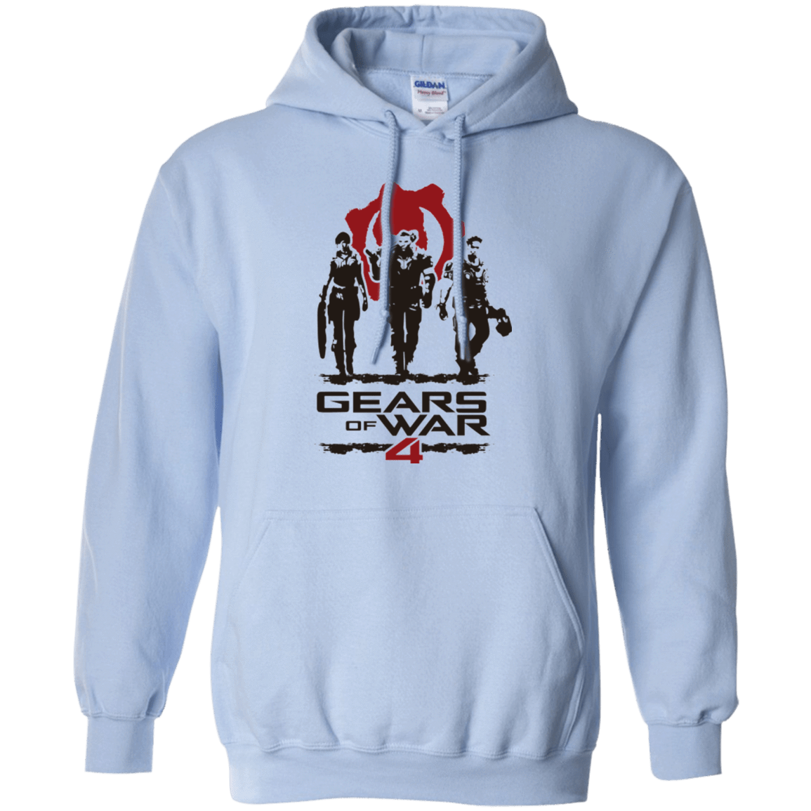 Gears Of War 4 White Pullover Hoodie Pop Up Tee