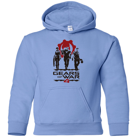 Sweatshirts Carolina Blue / YS Gears Of War 4 White Youth Hoodie