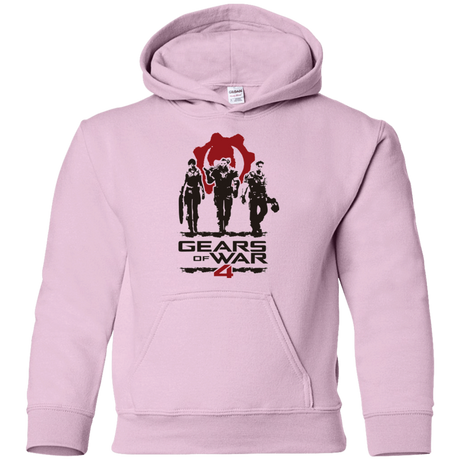 Sweatshirts Light Pink / YS Gears Of War 4 White Youth Hoodie
