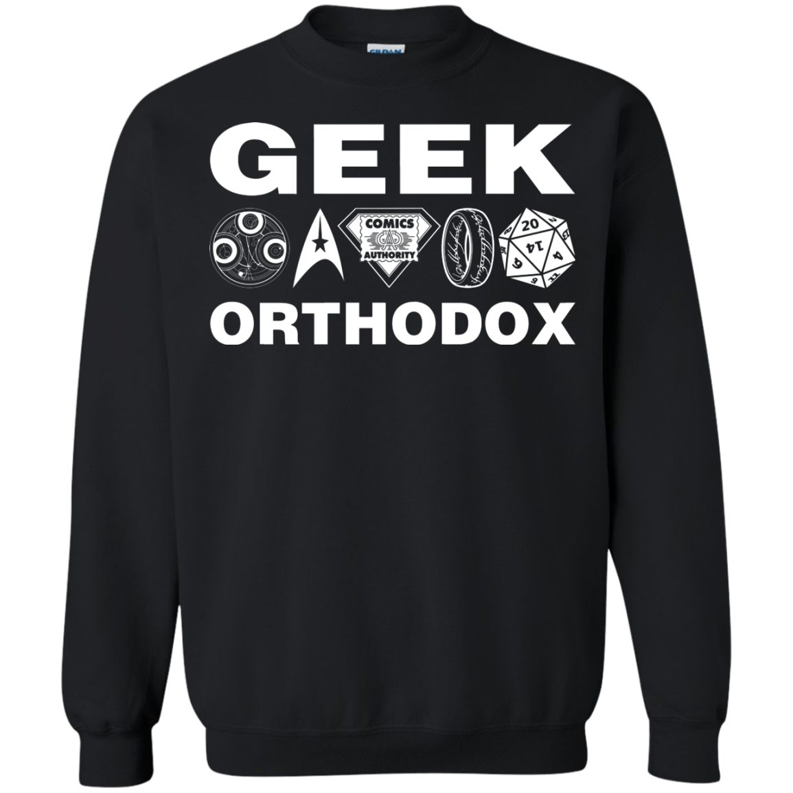 Sweatshirts Black / S Geek Orthodox Crewneck Sweatshirt