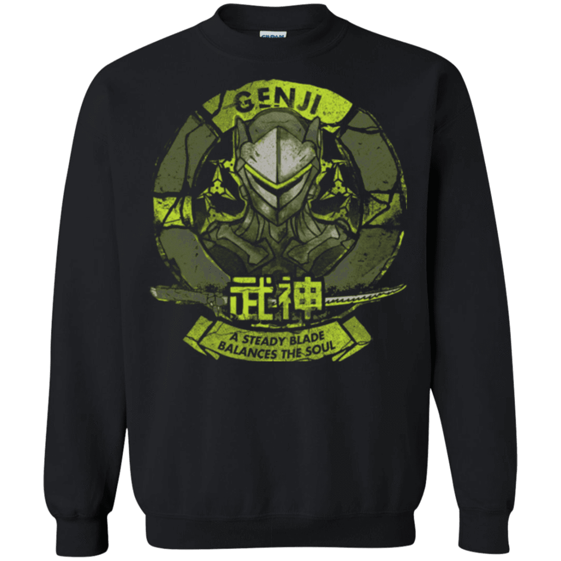Sweatshirts Black / Small Genji Blade Crewneck Sweatshirt