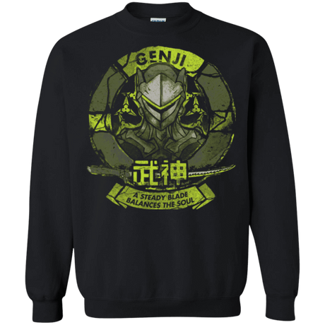 Sweatshirts Black / Small Genji Blade Crewneck Sweatshirt