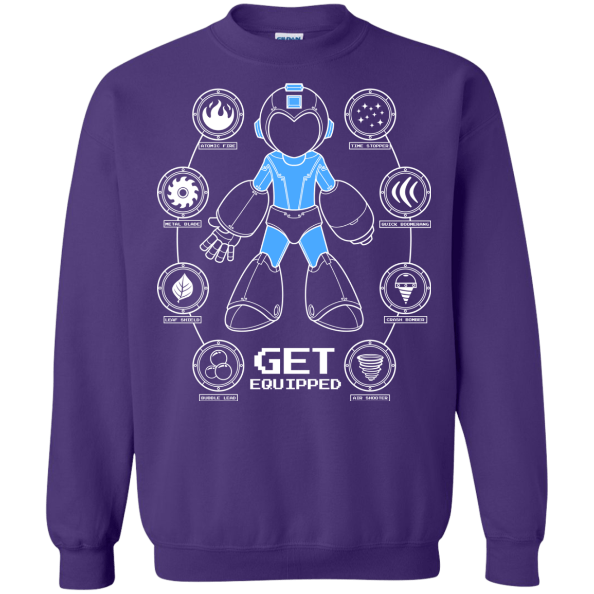 Sweatshirts Purple / Small Get Equipped Crewneck Sweatshirt