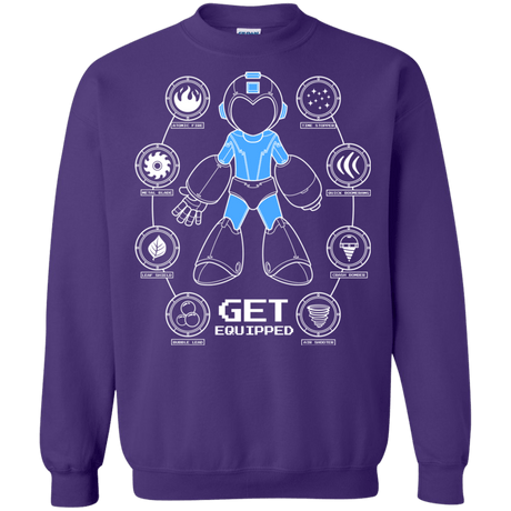 Sweatshirts Purple / Small Get Equipped Crewneck Sweatshirt