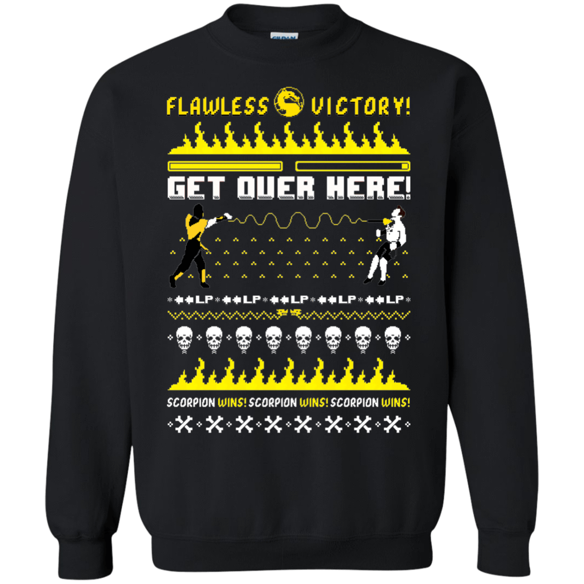 Sweatshirts Black / Small Get Over Here Ugly Sweater Crewneck Sweatshirt