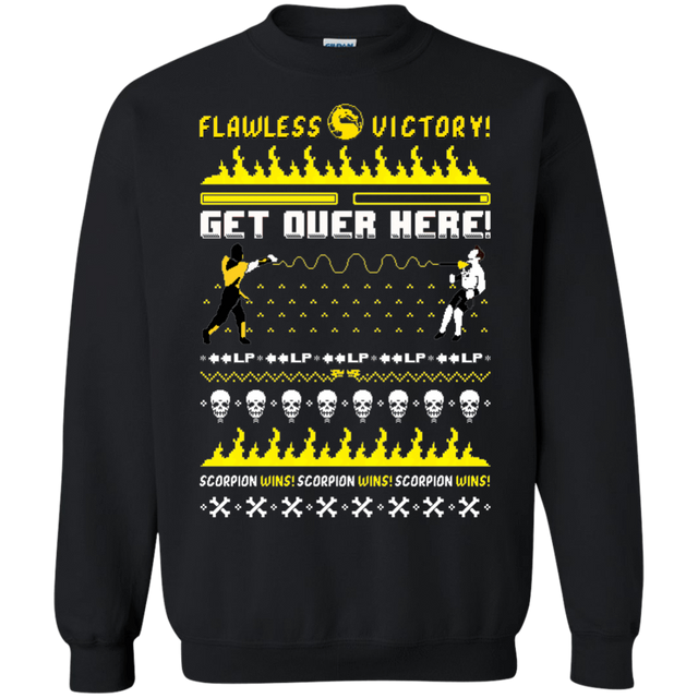 Sweatshirts Black / Small Get Over Here Ugly Sweater Crewneck Sweatshirt