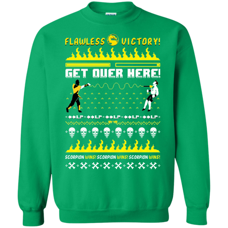 Sweatshirts Irish Green / Small Get Over Here Ugly Sweater Crewneck Sweatshirt