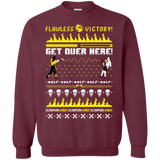 Sweatshirts Maroon / Small Get Over Here Ugly Sweater Crewneck Sweatshirt