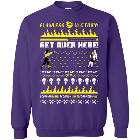 Sweatshirts Purple / Small Get Over Here Ugly Sweater Crewneck Sweatshirt
