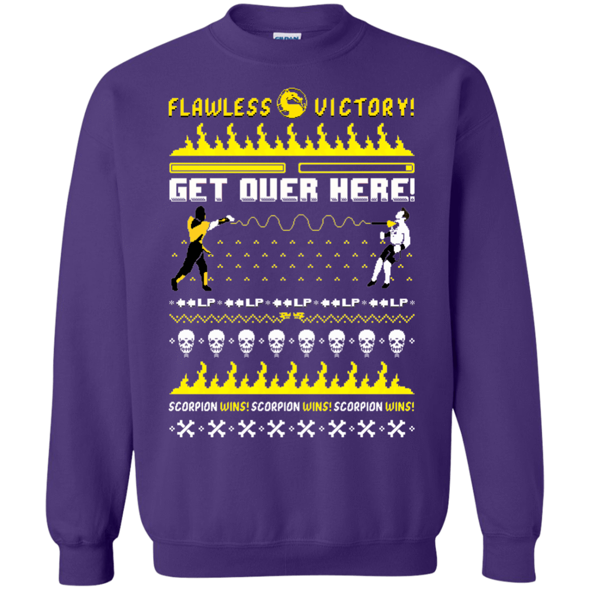 Sweatshirts Purple / Small Get Over Here Ugly Sweater Crewneck Sweatshirt