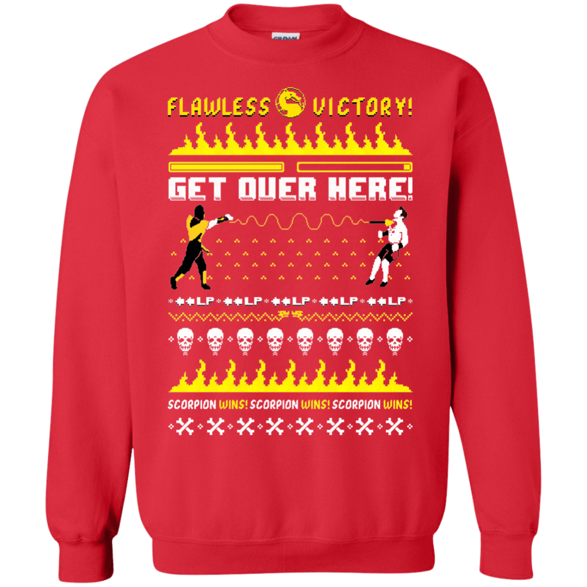 Sweatshirts Red / Small Get Over Here Ugly Sweater Crewneck Sweatshirt