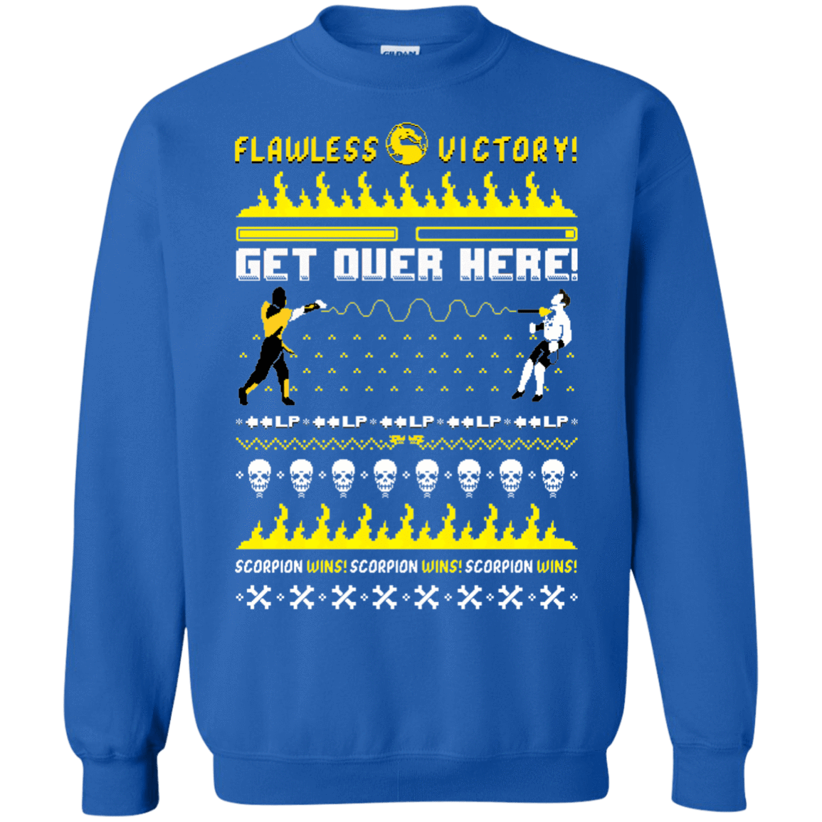 Sweatshirts Royal / Small Get Over Here Ugly Sweater Crewneck Sweatshirt