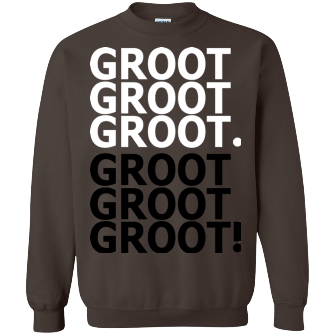 Sweatshirts Dark Chocolate / Small Get over it Groot Crewneck Sweatshirt
