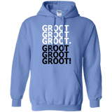 Sweatshirts Carolina Blue / Small Get over it Groot Pullover Hoodie