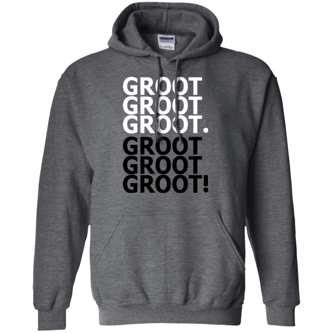 Sweatshirts Dark Heather / Small Get over it Groot Pullover Hoodie