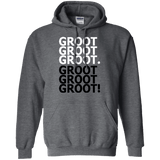 Sweatshirts Dark Heather / Small Get over it Groot Pullover Hoodie