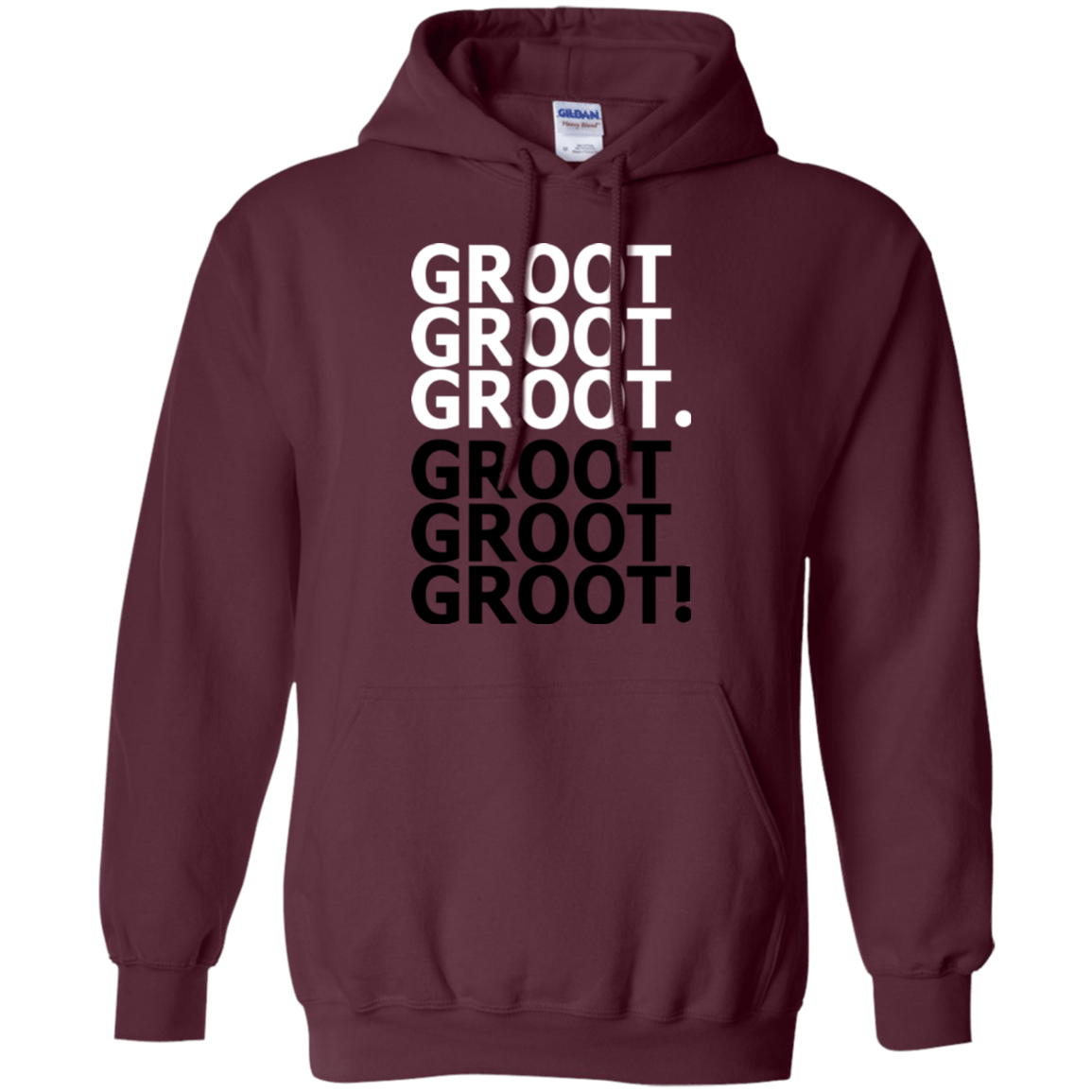 Sweatshirts Maroon / Small Get over it Groot Pullover Hoodie