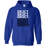 Sweatshirts Royal / Small Get over it Groot Pullover Hoodie