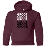 Sweatshirts Maroon / YS Get over it Groot Youth Hoodie