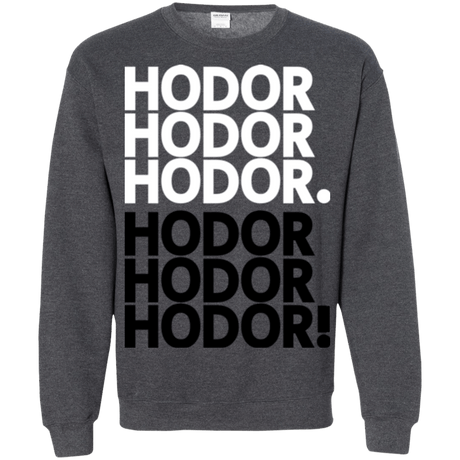 Sweatshirts Dark Heather / Small Get over it Hodor Crewneck Sweatshirt