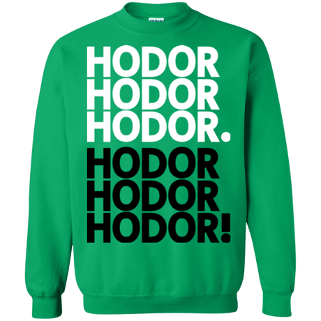 Sweatshirts Irish Green / Small Get over it Hodor Crewneck Sweatshirt