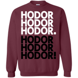 Sweatshirts Maroon / Small Get over it Hodor Crewneck Sweatshirt