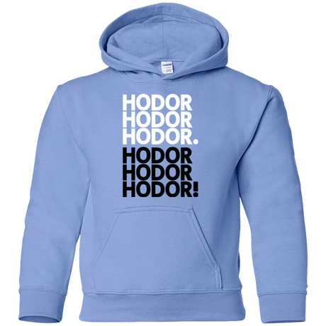 Sweatshirts Carolina Blue / YS Get over it Hodor Youth Hoodie