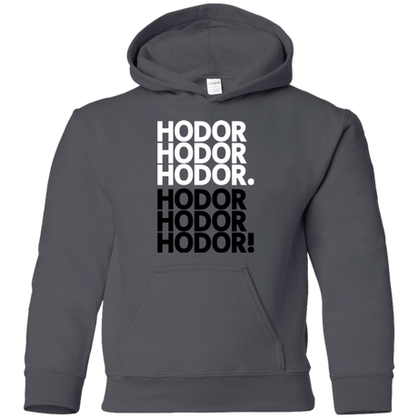 Sweatshirts Charcoal / YS Get over it Hodor Youth Hoodie