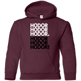 Sweatshirts Maroon / YS Get over it Hodor Youth Hoodie