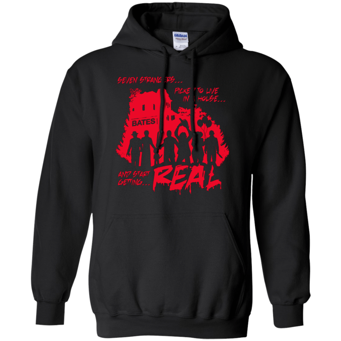 Sweatshirts Black / Small Get Real Pullover Hoodie