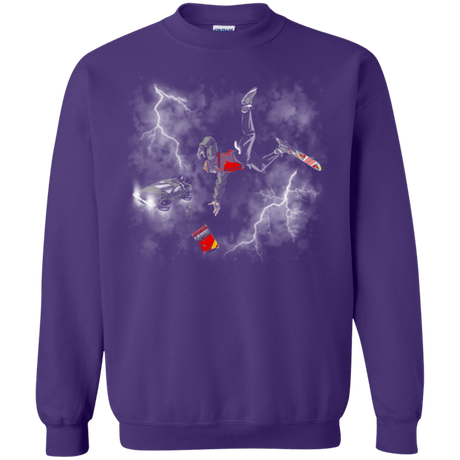 Sweatshirts Purple / Small Get the almnanac wipe away the debt Crewneck Sweatshirt