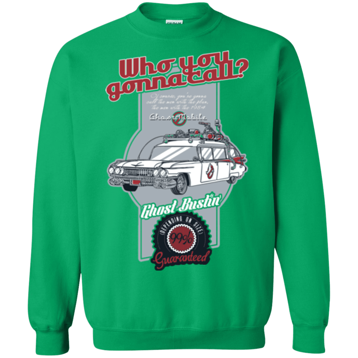 Sweatshirts Irish Green / Small Ghost Mobile Crewneck Sweatshirt