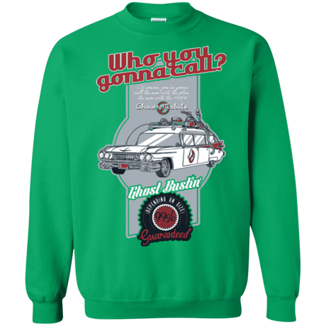 Sweatshirts Irish Green / Small Ghost Mobile Crewneck Sweatshirt