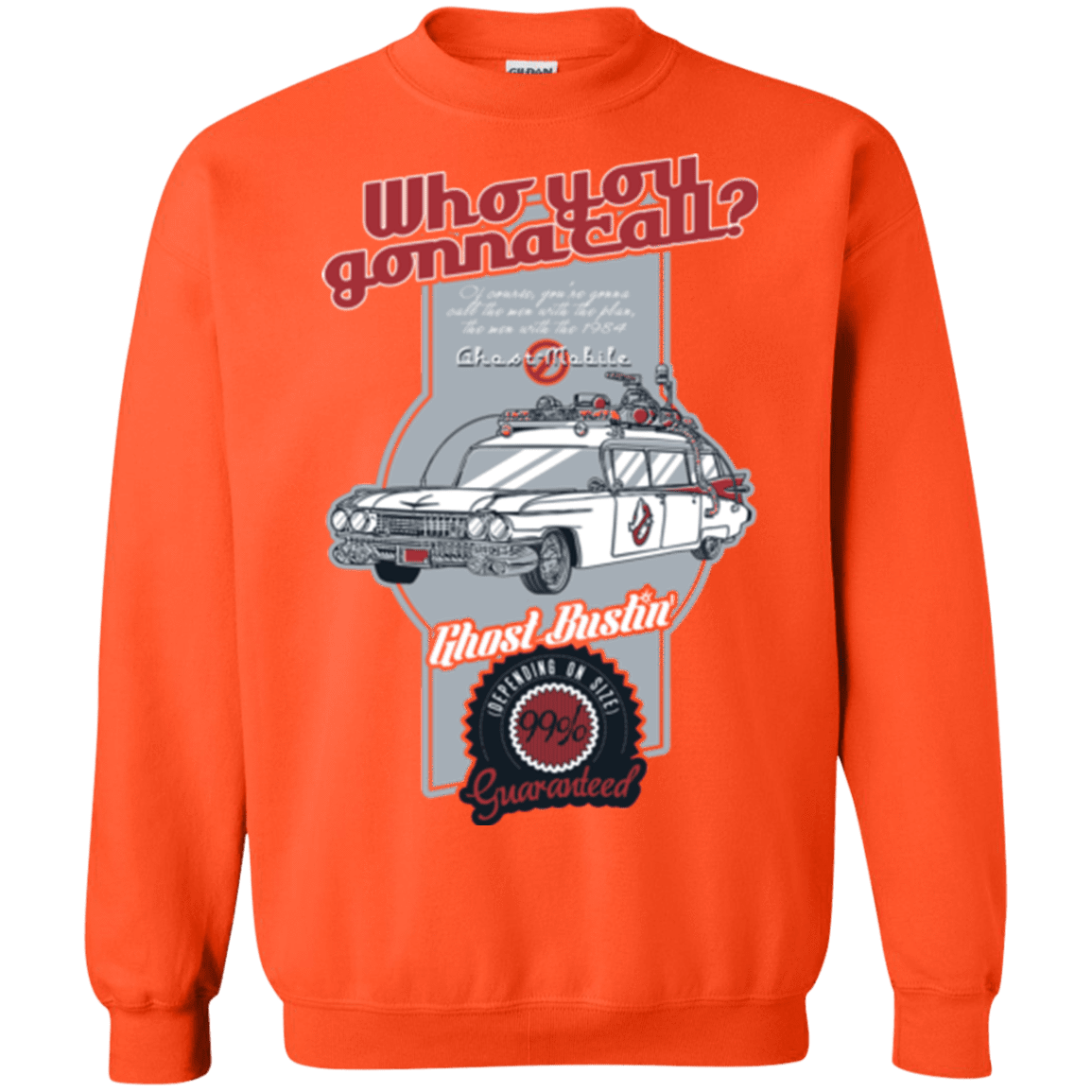 Sweatshirts Orange / Small Ghost Mobile Crewneck Sweatshirt