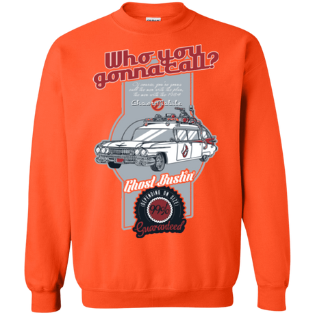 Sweatshirts Orange / Small Ghost Mobile Crewneck Sweatshirt