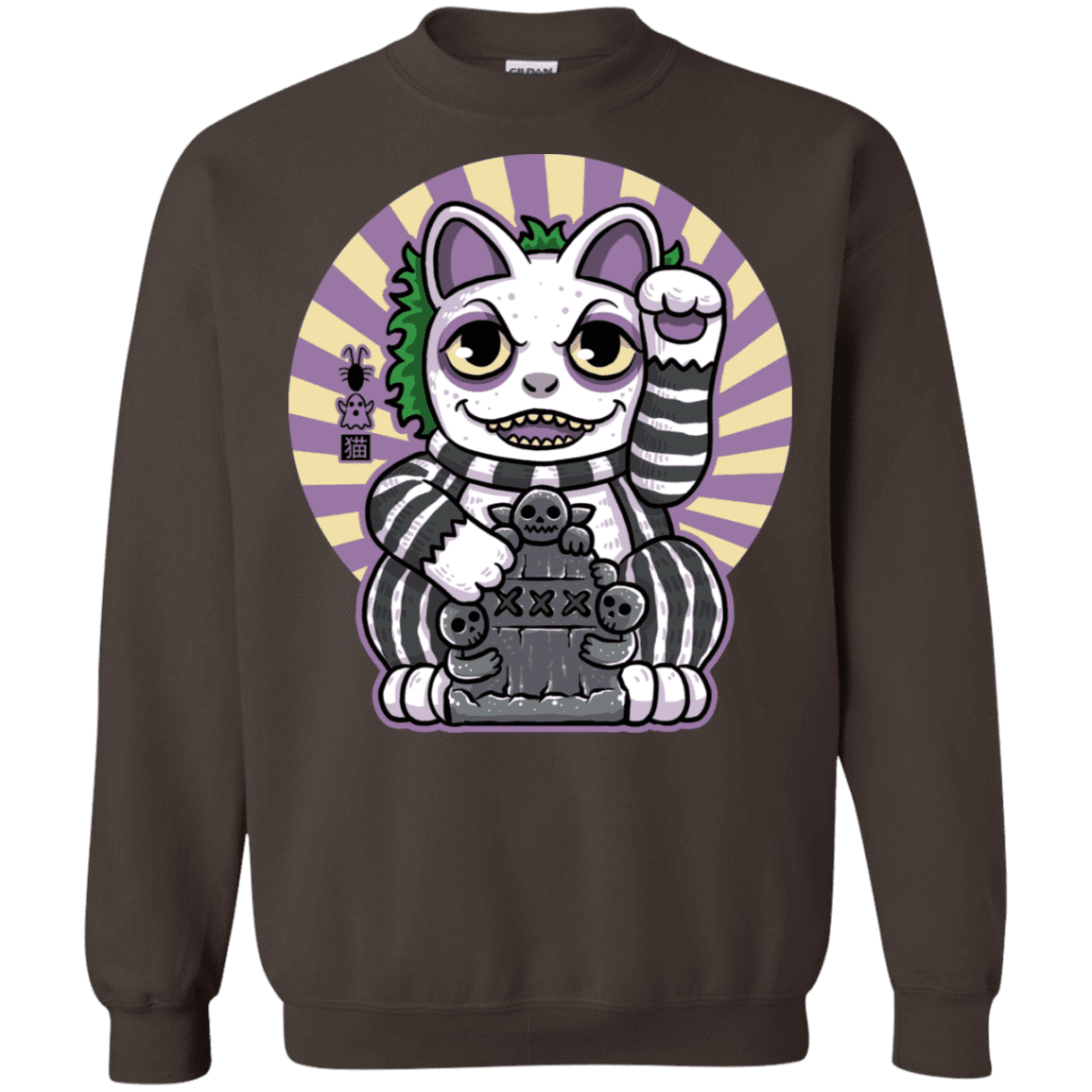 Sweatshirts Dark Chocolate / S Ghost Neko Crewneck Sweatshirt