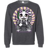 Sweatshirts Dark Heather / S Ghost Neko Crewneck Sweatshirt