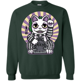 Sweatshirts Forest Green / S Ghost Neko Crewneck Sweatshirt