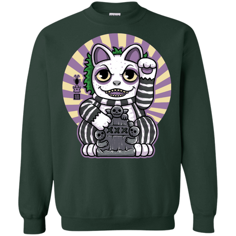 Sweatshirts Forest Green / S Ghost Neko Crewneck Sweatshirt