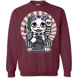 Sweatshirts Maroon / S Ghost Neko Crewneck Sweatshirt