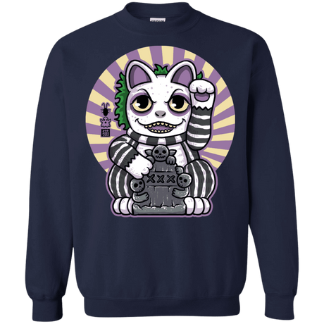 Sweatshirts Navy / S Ghost Neko Crewneck Sweatshirt