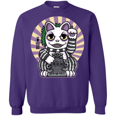 Sweatshirts Purple / S Ghost Neko Crewneck Sweatshirt