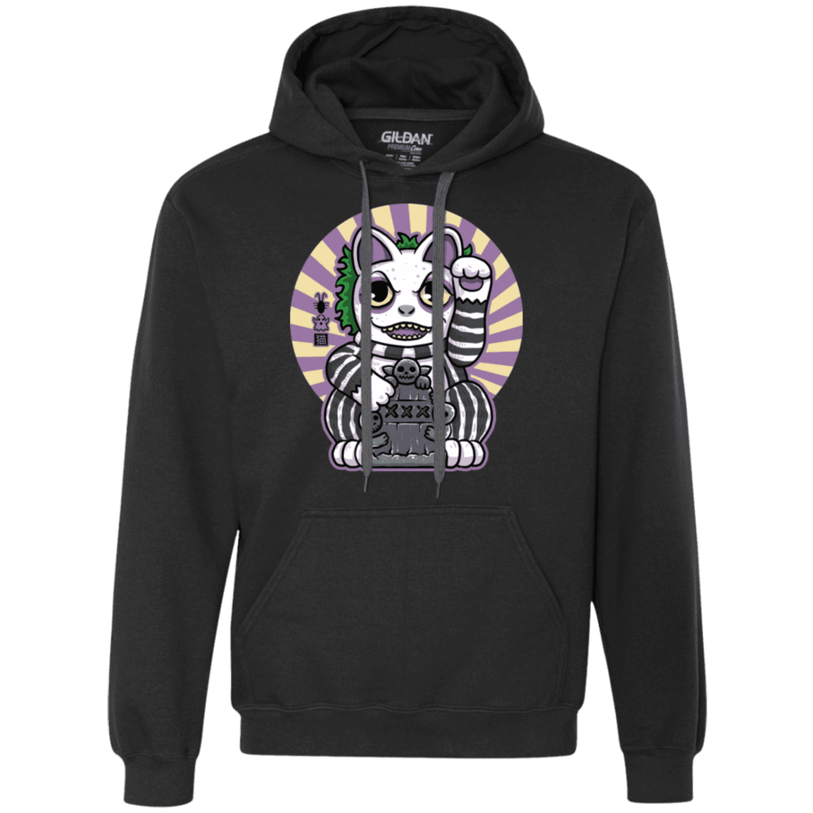 Sweatshirts Black / S Ghost Neko Premium Fleece Hoodie